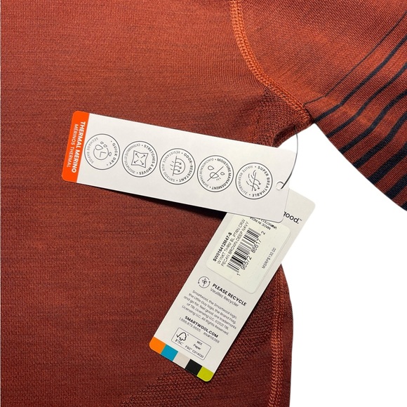 NEW Smartwool Intraknit Thermal Merino Base Layer Crew Brown Womens Small - Picture 8 of 16